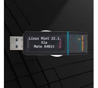 Linux Mint 22.1 "Xia" - Bootable 64GB USB 3.2 Stick (USB-A) - Live System & Installation Media - Approx. 50GB Free for Your Data (Mate)