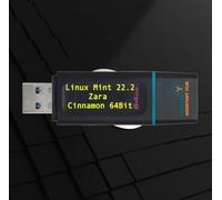 Linux Mint 22.2 "Zara" | Linux Betriebssystem installieren | Windows Alternative | Bootfähiger USB 3.2 Stick Typ A 64GB | LibreOffice, Firefox, 50GB frei für Ihre Daten (Cinnamon, Linux)