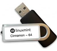Linux Mint Cinnamon 22 64-bit Live USB Flash Drive, Bootable for Install/Repair