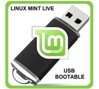Linux MINT USB Bootable 64 bit Cinnamon Mate XCFE Live Operating System