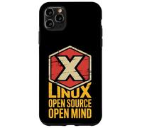 Linux Open Source Open Mind Funny Hexagon Badge Case for iPhone 11 Pro Max