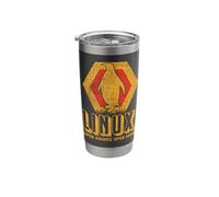Linux Open Source Penguin Nerd Sky Geek Software Stainless Steel Insulated Tumbler