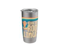 Linux Retro Penguin Vintage Born to be Root Stainless Steel Insulated Tumbler