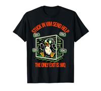 Linux Stuck in Vim Sysadmin Amateur Admin T-Shirt
