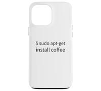 Linux Sudo Apt-Get Install Coffee Sysadmin IT Admin Humor Case for iPhone 13 Pro Max