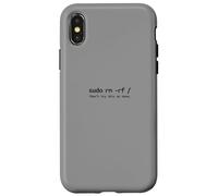 Linux Sudo rm rf Programmer, Engineer, Opensource Funny Case for iPhone X/XS