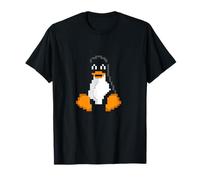 Linux Tux in Pixel Art for Sysadmins and Hackers T-Shirt