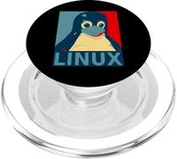 Linux Tux Penguin Graphic Design PopSockets PopGrip for MagSafe