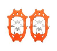 Linvimia 19 Tooth Ice Claws Antiskid Crampon Ice Grasping Skiing Claws Stainless Steel Ices Gripper Spikes Enduring Outdoor