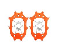 Linvimia 19 Tooth Ice Claws Antiskid Crampon Ice Grasping Skiing Claws Stainless Steel Ices Gripper Spikes Enduring Outdoor