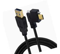 Linvimia Left Right USB Type C Data Cable Screw Fastening Technology Ensures Stable Connection for Industrial Application Screw Fixed USB Cable