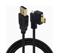 Linvimia Left Right USB Type C Data Cable Screw Fastening Technology Ensures Stable Connection for Industrial Application Screw Fixed USB Cable