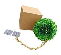 Linvimia Natural Faux Grass Plant Ball Shelter Cave Hideouts for Climbing Pet Reptiles Tanks Landscape Ornament Habitat Decors Artificial Grass Ball for Reptiles Terrariums