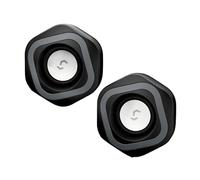 Linvimia Plugs and Play Miniature Sound Speakers Systems with Illuminated Design for Desktop Setups USB Propelled Computer Speakers