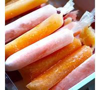 Linvin 2x12 Bolsas Para Helado Bolis/Ice Candy Wrappers/Ice Moldes Para Paletas De Helado, Plastic Disposable Ice Popsicle Bags and Icecream Maker(pack of 100)