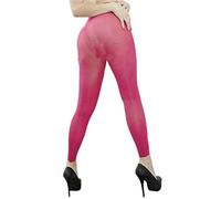 LinvMe Women's Hot Sexy See Through Sheer Mesh Long Pants Capri Legging Red