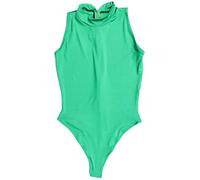 LinvMe Women's Sexy Bodysuit Thong Leotard Sleeveless Lingerie S Green