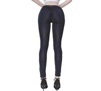 LinvMe Women's Sexy See Through Sheer Tight Pants Nylon Legging, Black Scrunch Butt, M