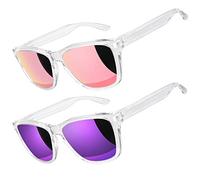 LINVO Sunglasses Womens Polarised Ladies Classic Fashion Mirror Sun Glasses Square Shades UV Protection