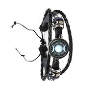 LINWEN Triple Moon Goddess Wicca Pentagram Magic Amulet Talisman Men Women Bracelet Tibetan Trendy Jewelry Gift For Family Talisman