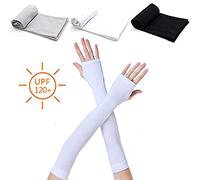 Linwnil 3 Pairs Arm Sleeves UV Sun Protection Arm Sleeves for Men&Women to Cover Arms to Protect Your Skin From Sun Exposure (3pairs with hand cover)