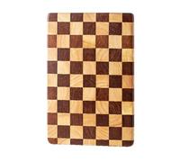 Linwnil End Grain Cutting Board 36X24X2.5Cm, Heavy Duty Acacia/Rubber Wood Cutting Board for Kitchen, Flippable Serving Board for Meat, Bread & Fruits (36X24X2.5Cm)