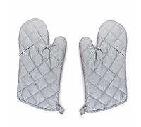 Linwnil New 1 Pair Heat Resistant Oven Gloves New Cotton Oven Mitts Kitchen Gloves High Temperature Cooking Tool BBQ Gloves (13Inch)