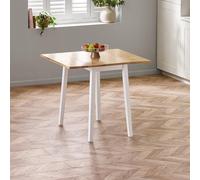 Linwood Drop Leaf Dining Table - 75cm - 2 Seater - Square - White Painted