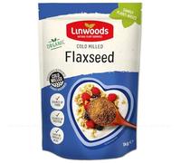 Linwoods Organic Milled Premium Flaxseed Omega3 Protein Iron Magnesium Seeds 1Kg