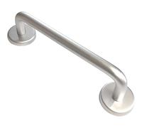 Linx® Door Pull D Handle with Rose, Concealed Fix, 150mm (6 Inch) x 13mm Diameter, Satin Anodised Aluminium, Pack of 1