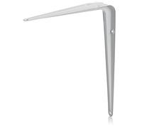 Linx® Shelf Support Bracket, 200mm x 150mm (8 Inch x 6 Inch), London Pattern, White, Pack of 2