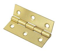 Linx® Steel Butt Hinge (1838) 75mm x 49mm, Brass Plated, 12 Pairs