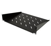 Linxcom UK - 2U 19" 350mm Deep Rack Mount Cantilever Fixed Shelf - Black