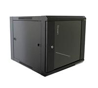 Linxcom UK - 9U 19" 570 * 600mm Wall Mounted Network Cabinet Rack - Model E- Black
