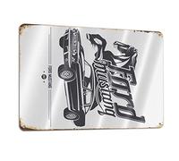 LINXIN Ford Mustang 1967 Vintage Retro Tin Sign Pin Up Metal Sign Tin Sign 7.8x11.8 Inch