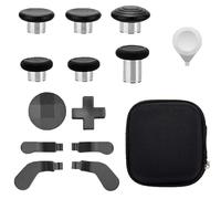 LINXINS 13 in 1Metal Thumbsticks for Xbox Elite Controller Series 2 Accessories, Black Replacement Parts Magnetic D-pads and Paddles Trigger Buttons Kit for Xbox One Elite series 2 Controller