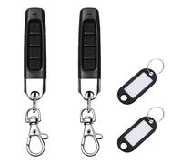 LINXINS 433MHz Copy Remote Opener,2 Pcs Universal Garage Door Openers Remote Key Fob 4 in 1 Control Duplicator for Electric Gate Car Alarm Doors Home Store Roller Shutters Smart Home
