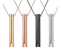 LINXINS Anxiety Relief Necklace 4 Pcs Breathing Necklace, Anxiety Necklace Portable Breathing Exercises Necklace, Stress Relief Necklace Deep Breathing Meditation Anxiety Relief for Men Women
