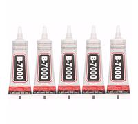 LINXINS B7000 Glue, 5PCS 10ML Super Glue Multi-Function Glues Transparent Paste Adhesive Superglue for Phone Jewelry Glass Wood Fabric Crafts