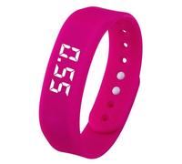 LINXINS Silent Vibrating Alarm Wristband, Waterproof Wrist Alarm Clock,Temperature Measurement 3 Times per Day with up to 10 Alarms for Deep Sleepers Hearing Impaired Deaf
