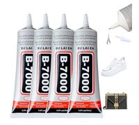 LINXINS Superglue B7000 Glue, Super Glue Transparent Paste Adhesive Multi-function Gorilla Glue Repair Glues Suitablefor Phone, Screen, Car Parts, Jewelry, Glass, Metal, Hobby Craft 4PCS (4x10ml)