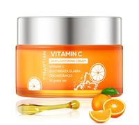 LINXINS Vitamin C Moisturiser for Face, Vitamin C Face Brightening Face Cream Face Moisturiser for Women Natural Hydrate Plump Brightening Lighten Fine Lines (1Pcs) with Stick