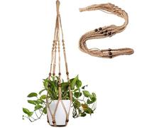 LINXIU Macrame Plant Hanger Boho Style Plant Hangers Indoor Hanging Planters Baskets Wall Hanging Flower Pot Holder with Beads for Decor 35 Inch