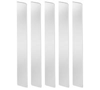 LINXIU Stainless Steel Trim Strips, 12'' x 1'' x 0.02'', 5 Pcs, Kitchen Stovetop, DIY Craft, Decoration