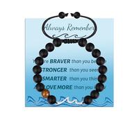 LINY Inspirational Gifts for Women,Inspirational Wave Bracelet Inspirational Jewelry for Bonus Daughter Best Friends Encouragement Gift for Her, Adjustable, Stainless Steel, stainless steel
