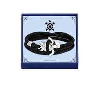 LINY Nautical Braided Rope Animal Ocean Bracelets for Men Women Handmade Wrap Marine String Bracelet with Hook Octopus, Dolphin, Shark, Sea Turtle Gifts for Mom Best Friends, Adjustable, Stainless