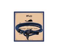LINY Ocean Animal Nautical Braided Wrap Rope Bracelets, Navy Marine String Bracelet with Hook Shark Dolphin Turtle Octopus Braided Bracelets Sea Animal Lover Gifts for Women Men, Adjustable, Milan