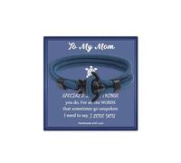 LINY Ocean Animal Nautical Braided Wrap Rope Bracelets, Navy Marine String Bracelet with Hook Shark Dolphin Turtle Octopus Braided Bracelets Sea Animal Lover Gifts for Women Men, Adjustable, Milan