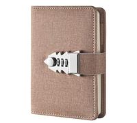 LinYesh Lock Diary Planner Organizer Journal Combination Lock Writing Travel Diary A7 Mini Pocket Notebook