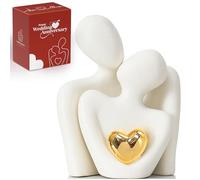 LINYTHER Mini Couple Statue TV Stand Decor Items for Living Room Abstract Sculpture Knick Knots Home Decor Couples Love Office Show Pieces for Bedroom Romantic Gifts